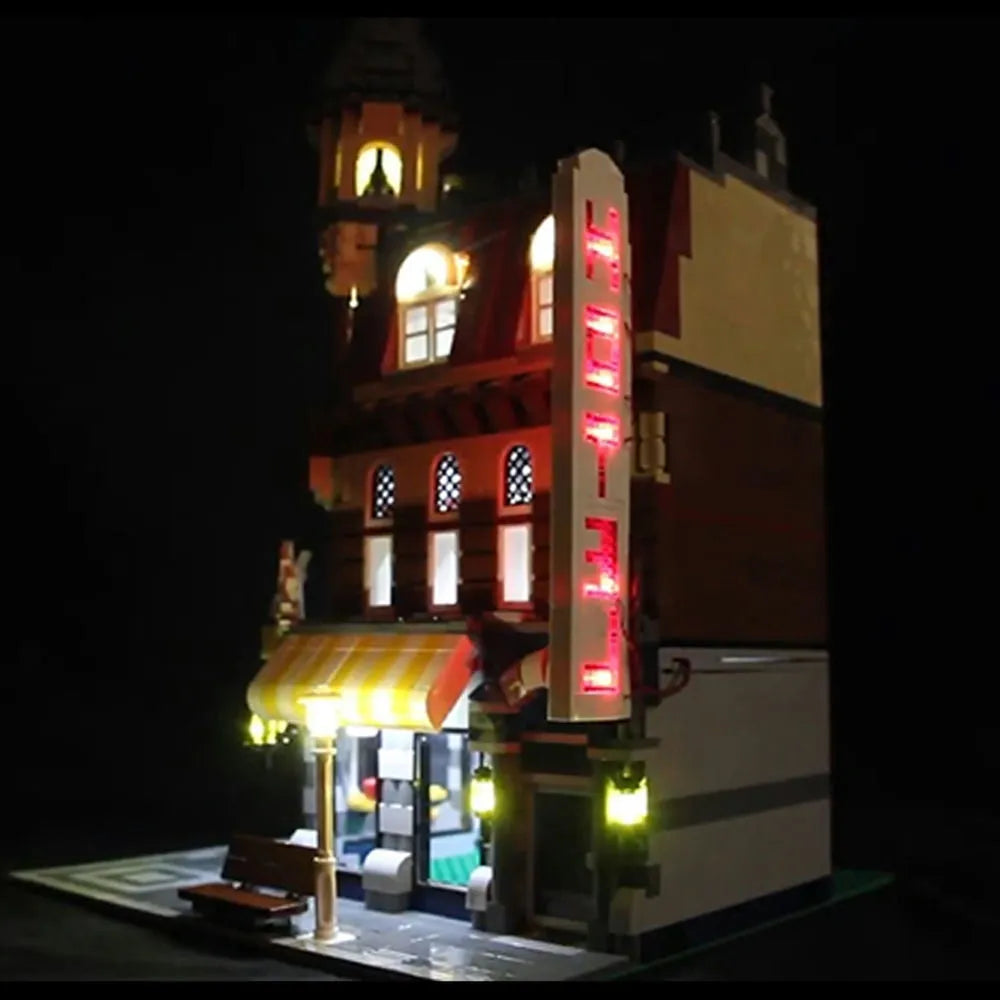 Lights Set LED Lights Set For 10182 Creator Cafe Corner Construction Set Toys - 5