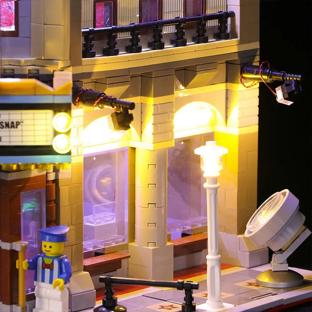 Lights Set LED Lights Set For Creators 10232 Palace Cinema Construction Set Toys - 4