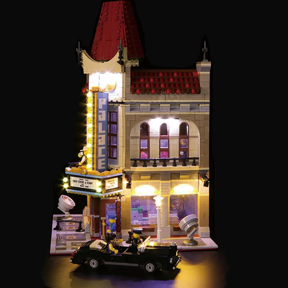 Lights Set LED Lights Set For Creators 10232 Palace Cinema Construction Set Toys - 5