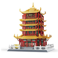 Thumbnail for Building Blocks Architecture China Yellow Crane Tower Bricks Toys 6214 - 1