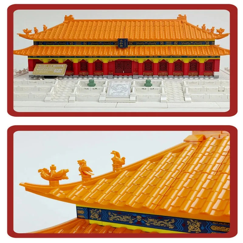 Building Blocks Architecture City Palace Of Harmony Bricks Toys - 5