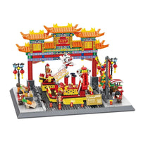 Thumbnail for Building Blocks Architecture Expert Famous China Town Street View Bricks Toy Construction Set Toys - 1