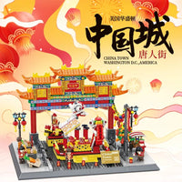 Thumbnail for Building Blocks Architecture Expert Famous China Town Street View Bricks Toy Construction Set Toys - 2