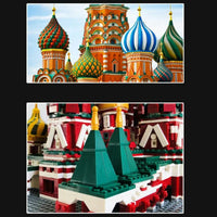 Thumbnail for Building Blocks Architecture MOC Famous Saint Basil’s Cathedral Bricks Toys - 7