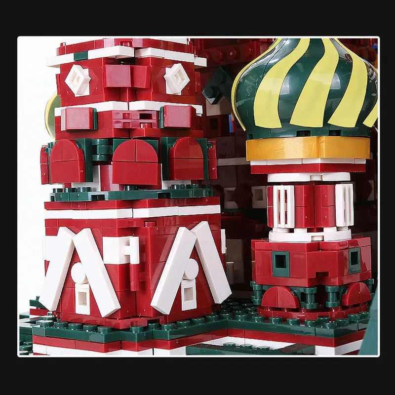 Building Blocks Architecture MOC Famous Saint Basil’s Cathedral Bricks Toys - 7