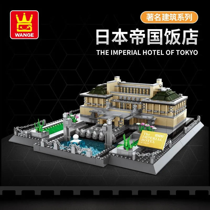 Building Blocks Architecture MOC Famous Tokyo Hotel Kids Bricks Toys 5226 - 2