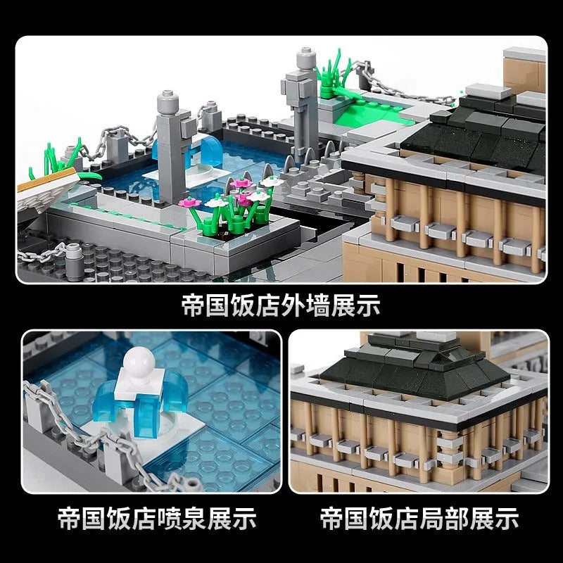 Building Blocks Architecture MOC Famous Tokyo Hotel Kids Bricks Toys 5226 - 3