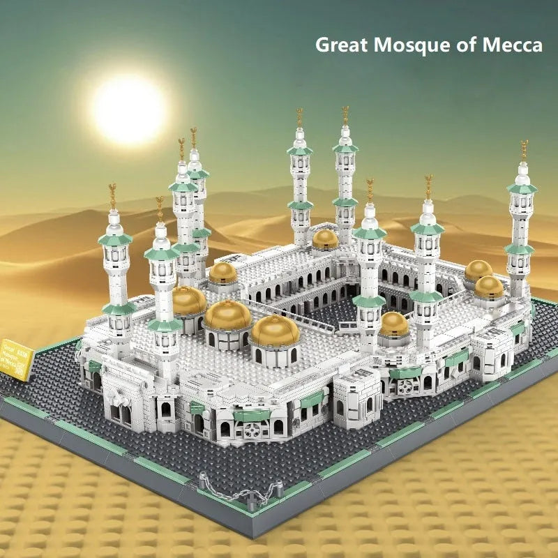 Building Blocks Architecture MOC Great Mecca Grand Mosque Bricks Toy Construction Set Toys - 4