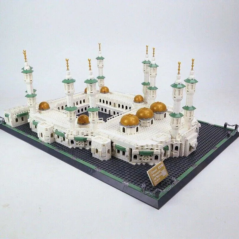 Building Blocks Architecture MOC Great Mecca Grand Mosque Bricks Toy Construction Set Toys - 7