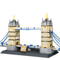 Thumbnail for Building Blocks Architecture MOC London Tower Bridge Bricks Toy Construction Set Toys - 1