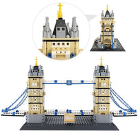 Thumbnail for Building Blocks Architecture MOC London Tower Bridge Bricks Toy - 2