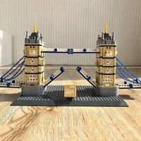 Thumbnail for Building Blocks Architecture MOC London Tower Bridge Bricks Toy - 8