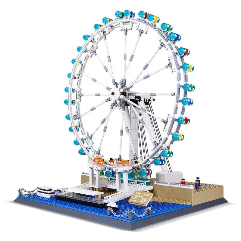 Building Blocks Architecture MOC The London Eye Wheel Bricks Toys - 1