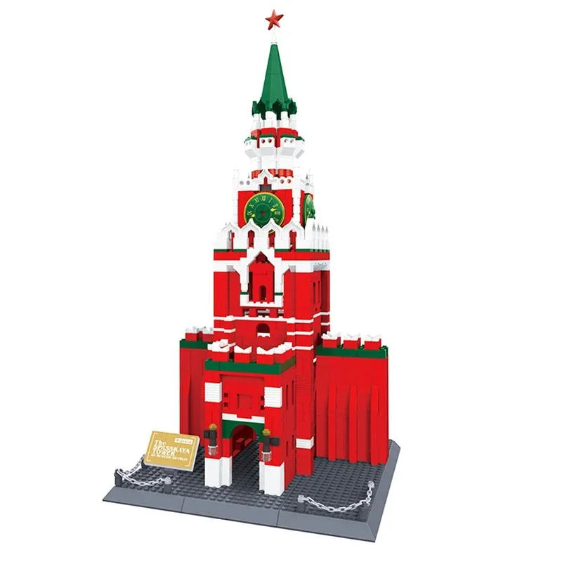 Building Blocks Architecture MOC The Russia Kremlin Palace Bricks Toys Construction Set Toys - 1