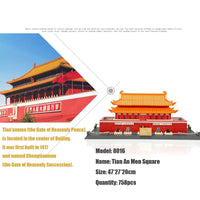 Thumbnail for Building Blocks Architecture MOC TIANANMEN Of Beijing Bricks Toy 8016 - 3