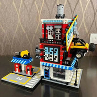 Thumbnail for Building Blocks Creator Expert MOC Car Service Center Bricks Toy - 6