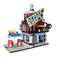 Thumbnail for Building Blocks Creator Expert MOC Car Service Center Bricks Toy - 1