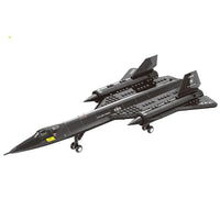 Thumbnail for Building Blocks Military MOC SR-71 Blackbird Aircraft Bricks Toys 14186 - 1