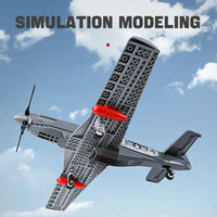 Thumbnail for Building Blocks Military WW2 Aircraft P - 51 Mustang Fighter Bricks Toy - 3
