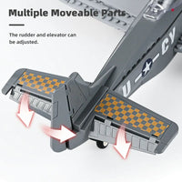 Thumbnail for Building Blocks Military WW2 Aircraft P-51 Mustang Fighter Bricks Toy - 5