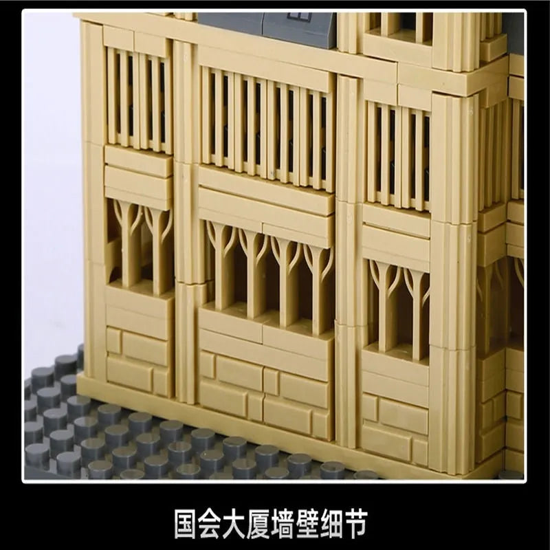 Building Blocks MOC 4221 Architecture Canadian Parliament Bricks Toys - 5