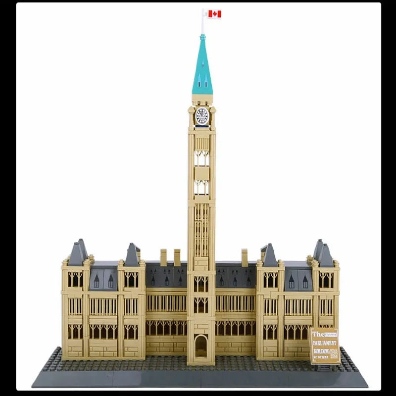 Building Blocks MOC 4221 Architecture Canadian Parliament Bricks Toys Construction Set Toys - 2