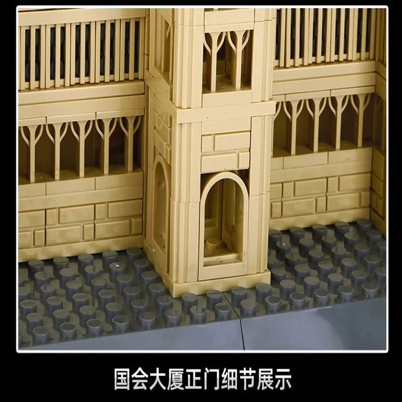 Building Blocks MOC 4221 Architecture Canadian Parliament Bricks Toys Construction Set Toys - 3