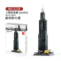 Thumbnail for Building Blocks MOC 5228 Architecture Chicago Willis Tower Bricks Toy - 7