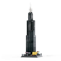 Thumbnail for Building Blocks MOC 5228 Architecture Chicago Willis Tower Bricks Toy - 1