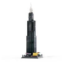 Thumbnail for Building Blocks MOC 5228 Architecture Chicago Willis Tower Bricks Toy - 1