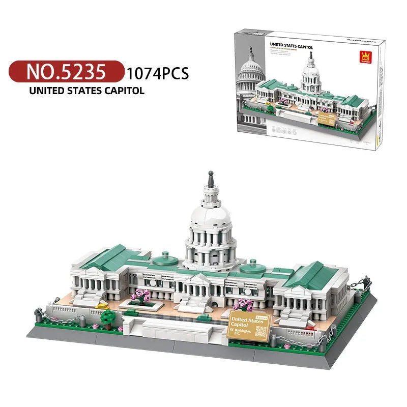 Building Blocks MOC 5235 The USA Capitol Building Bricks Toy - 3