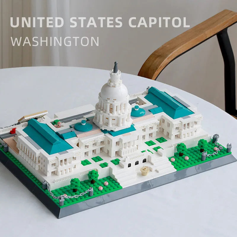 Building Blocks MOC 5235 The USA Capitol Bricks Toy - 6