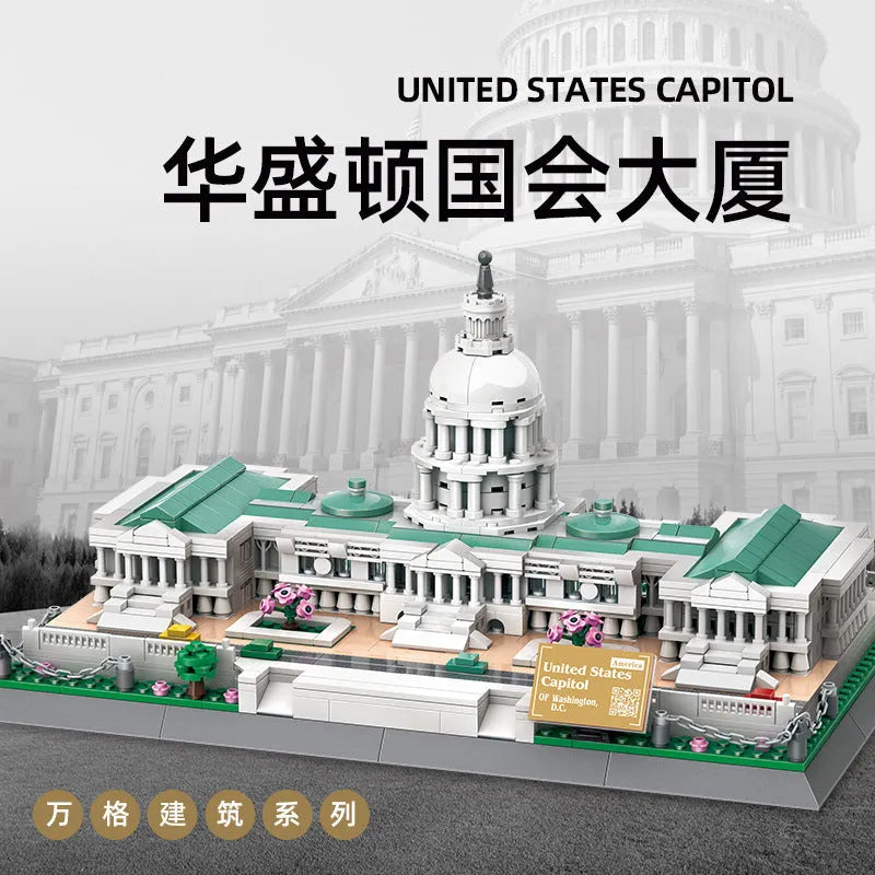 Building Blocks MOC 5235 The USA Capitol Building Bricks Toy - 5