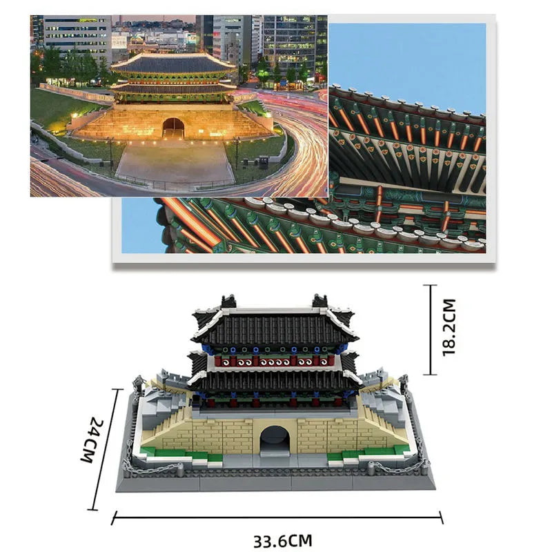 Building Blocks MOC 5240 City Architecture Chongli Gate View Bricks Toys Construction Set Toys - 4