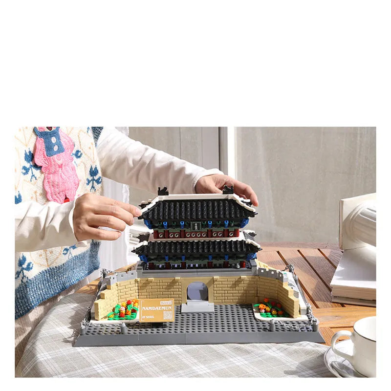 Building Blocks MOC 5240 City Architecture Chongli Gate View Bricks Toys Construction Set Toys - 6