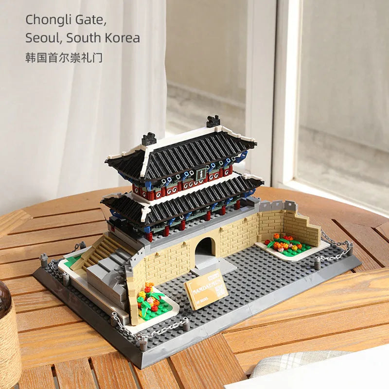 Building Blocks MOC 5240 City Architecture Chongli Gate View Bricks Toys - 2