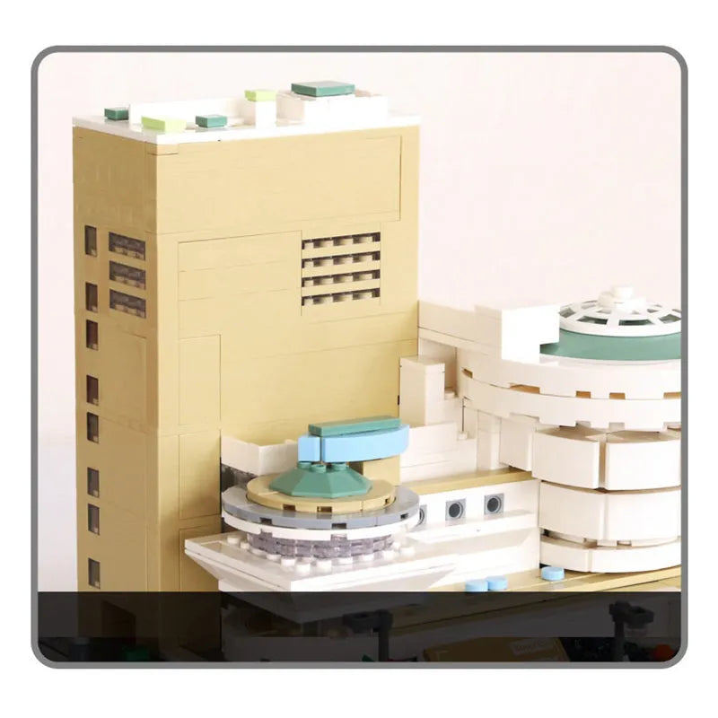 Building Blocks MOC 5242 Architecture Guggenheim Museum Bricks Toys - 5