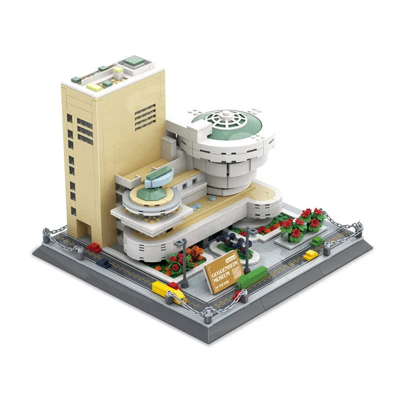 Building Blocks MOC 5242 Architecture Guggenheim Museum Bricks Toys - 1