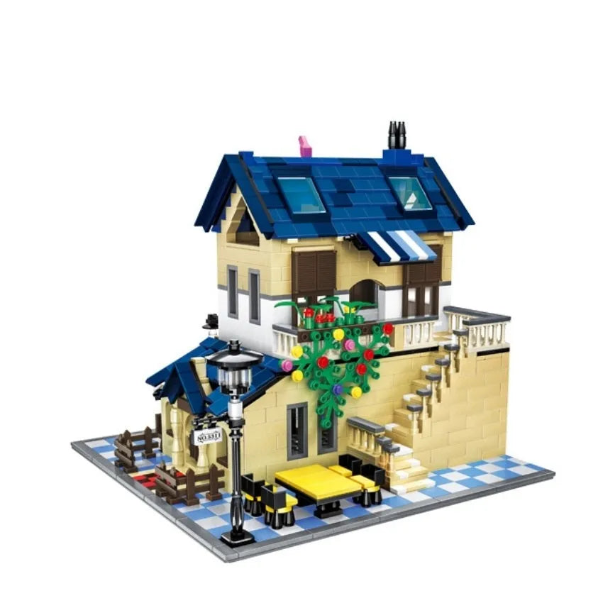 Building Blocks MOC 5311 Architecture French Country Lodge Bricks Toy Construction Set Toys - 3