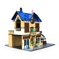 Thumbnail for Building Blocks MOC 5311 Architecture French Country Lodge Bricks Toy - 2