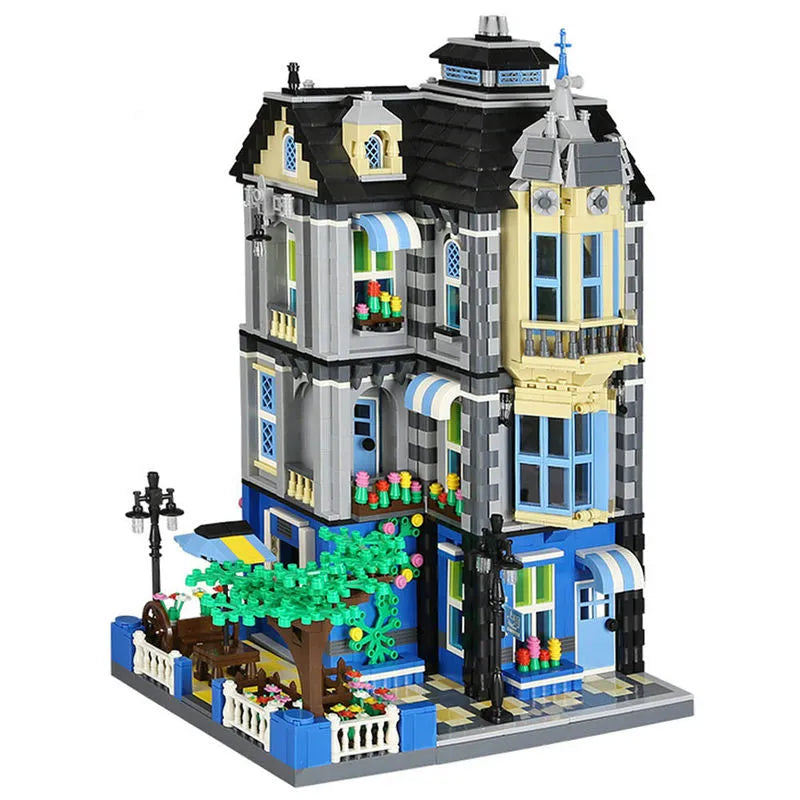 Building Blocks MOC 6310 Architecture The Garden Coffee House Bricks Toy Construction Set Toys - 1