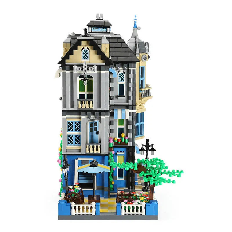 Building Blocks MOC 6310 Architecture The Garden Coffee House Bricks Toy Construction Set Toys - 5