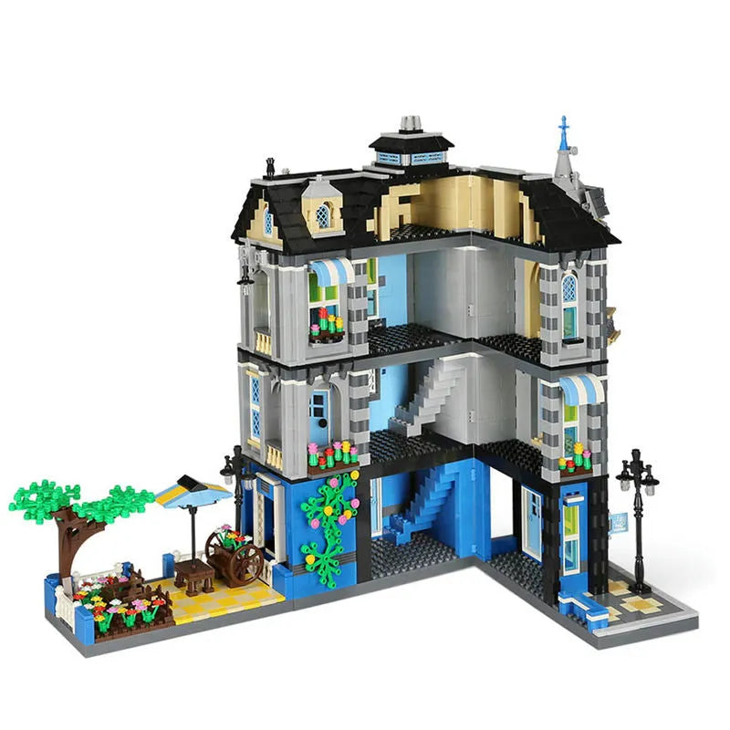 Building Blocks MOC 6310 Architecture The Garden Coffee House Bricks Toy Construction Set Toys - 2