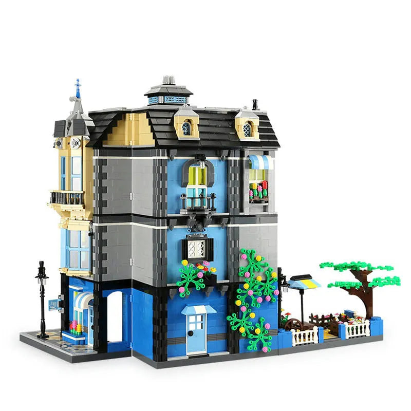 Building Blocks MOC 6310 Architecture The Garden Coffee House Bricks Toy Construction Set Toys - 3