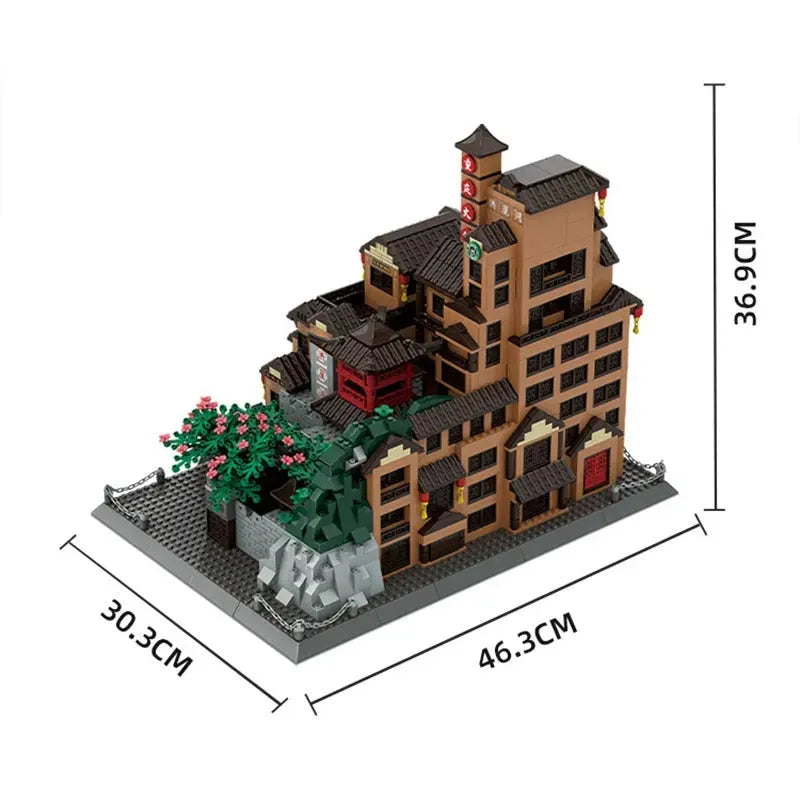 Building Blocks MOC 7213 Architecture View Chongqing Hongyadong Bricks Toy Construction Set Toys - 3