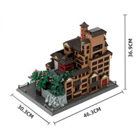 Thumbnail for Building Blocks MOC 7213 Architecture View Chongqing Hongyadong Bricks Toy - 3