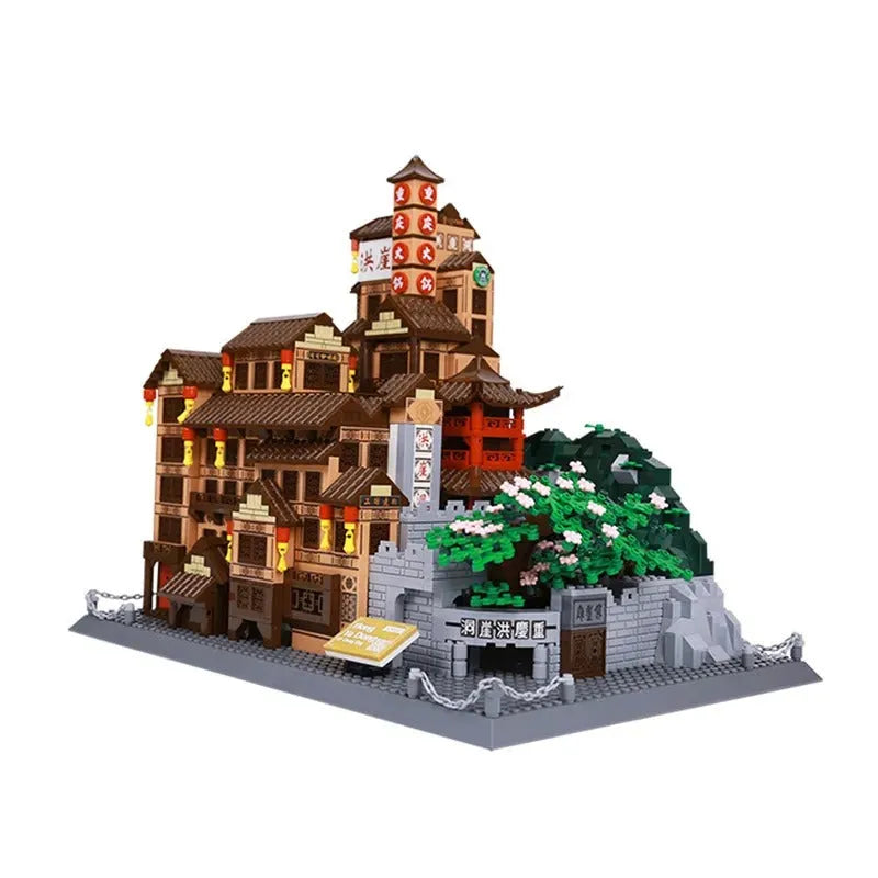 Building Blocks MOC 7213 Architecture View Chongqing Hongyadong Bricks Toy Construction Set Toys - 1