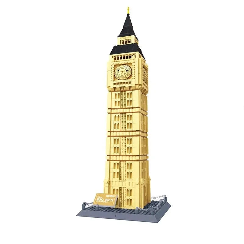 Building Blocks MOC 8014 Architecture London City Big Ben Bricks Toy - 6