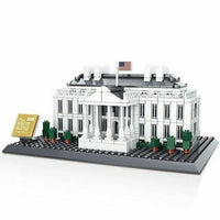 Thumbnail for Building Blocks MOC Architecture 7018 White House Bricks Skyline Kids Toys - 4