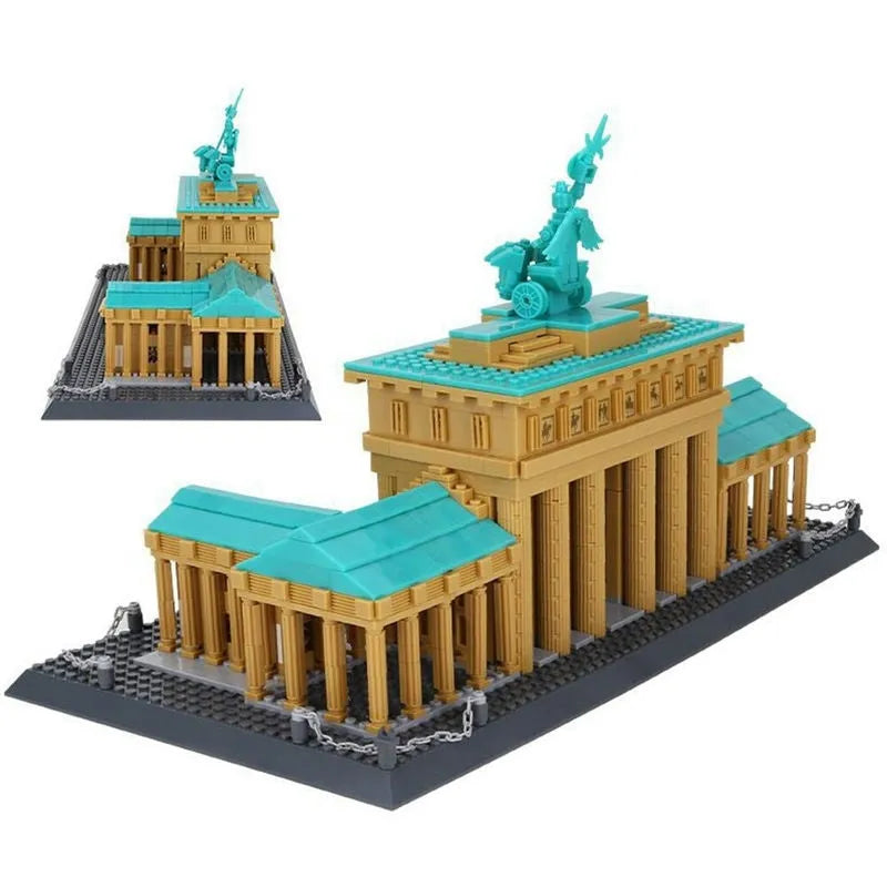 Building Blocks MOC Architecture Berlin Brandenburg Gate Bricks Toy Construction Set Toys - 7